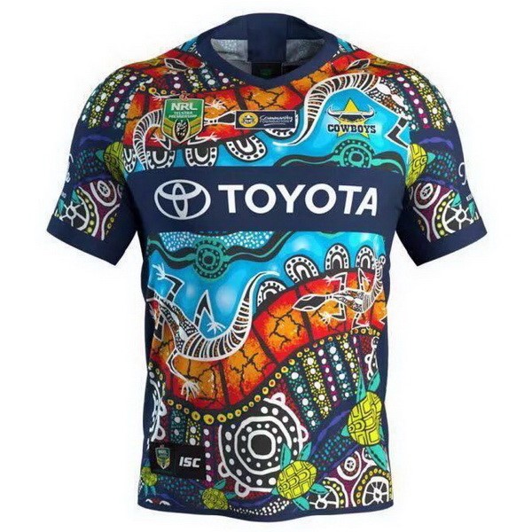 Camiseta Rugby Cowboys 2018 Azul